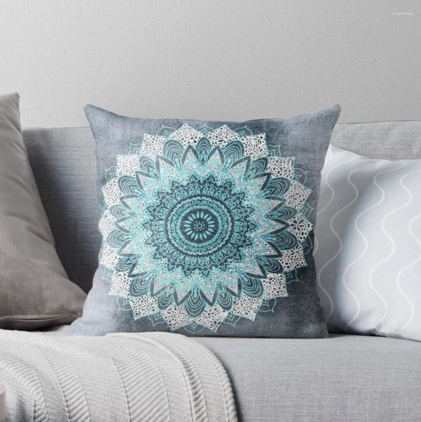 Travesseiro BOHOCHIC MANDALA EM AZUL Lance Luxo Caso Sofá S Capas de Sofá Decorativas