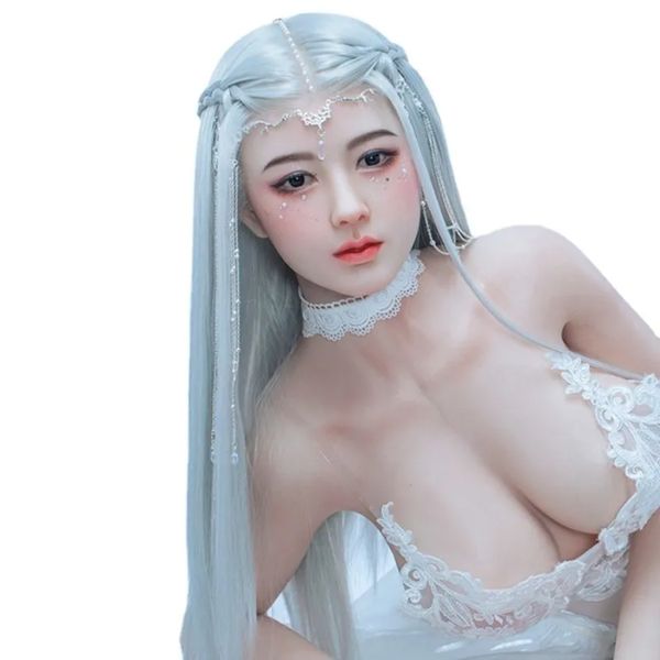 Bonito e sweetsweetSexdolls 158 cm Silicone SexDoll Sexy Europe Top Beauty Love 3 Buracos Brinquedos Adultos Realistas para Homens Boneca do Amor Tamanho Real Adulto SexToys para Mim