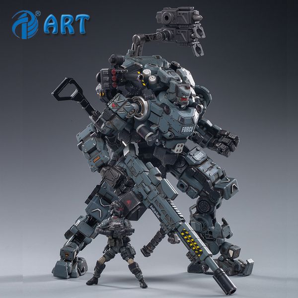 Aktionsspielzeugfiguren stärken JOYTOY Stahlknochenrüstung Graue mechanische Sammlung Actionfigur Modell Fertigprodukt 1/25 230920