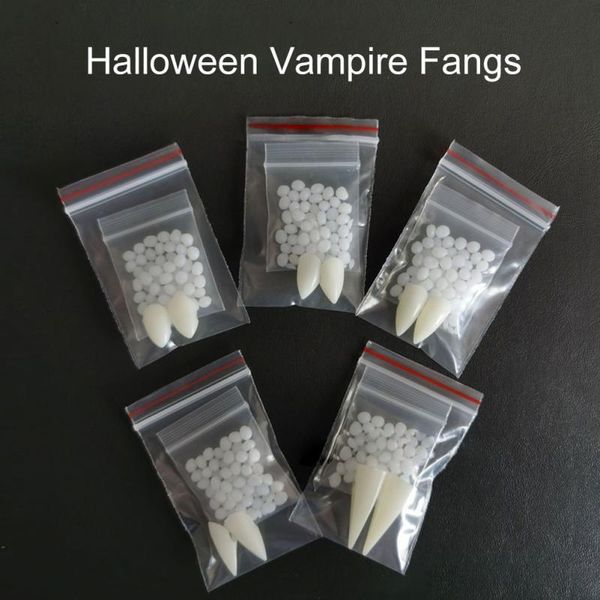 Altri articoli per feste per eventi Decorazione di Halloween Denti Zanne Dentiere Puntelli Puntelli per cosplay di Halloween False zanne con colla solida Puntelli di Halloween 230919