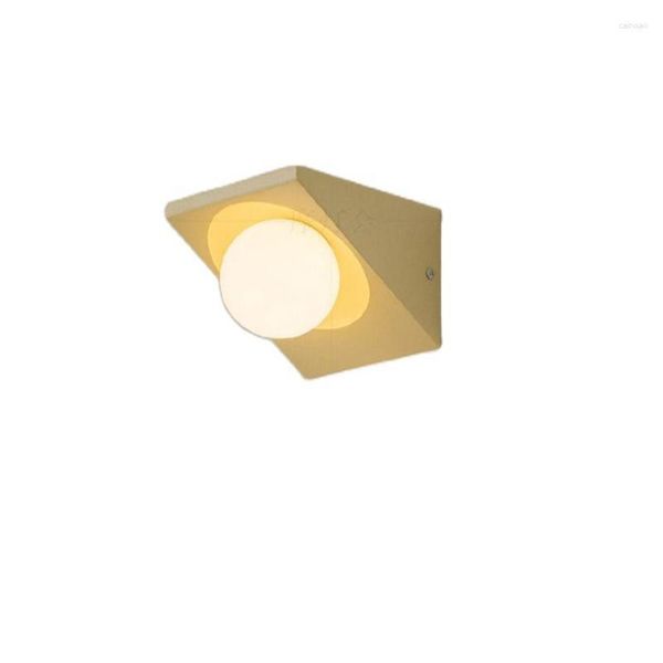 Настенный светильник Сыр Треугольник Золотые лампы Прихожая Гостиная Балкон Спальня Лестница Шар Светодиодные бра Освещение