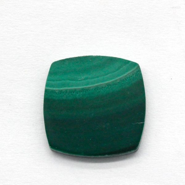 Pedras preciosas soltas atacado natural 13 13mm malaquita plana quadrada jóias anel pingente verde a granel pedra preciosa diy