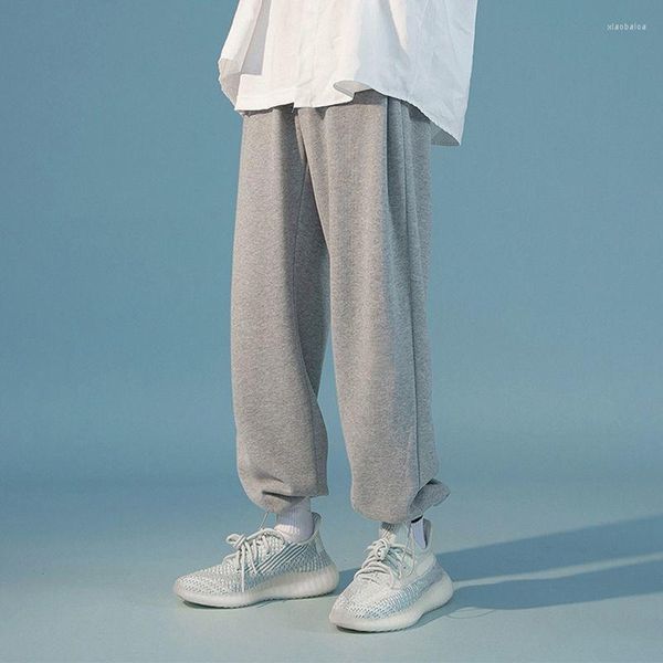 Erkek pantolon jogger harem hip hop bahar yaz gevşek Koreli pantolon açık spor eşofmanları pantalonlar erkek ankel-bağlı