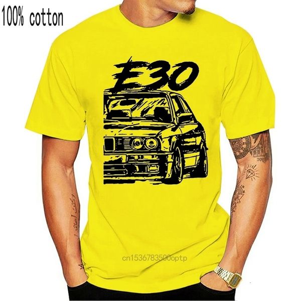 Homens camisetas E30 T-shirt Drift Motorsport Old School Digitalmente Remasterizado S-5XL Motocicleta Carro Homens Camisa 230920