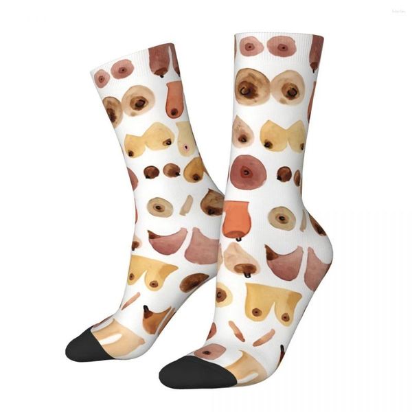 Мужские носки, забавные оригинальные винтажные носки в стиле Харадзюку в стиле хип-хоп, повседневные носки для экипажа, сумасшедшие носки, подарочный узор с принтом