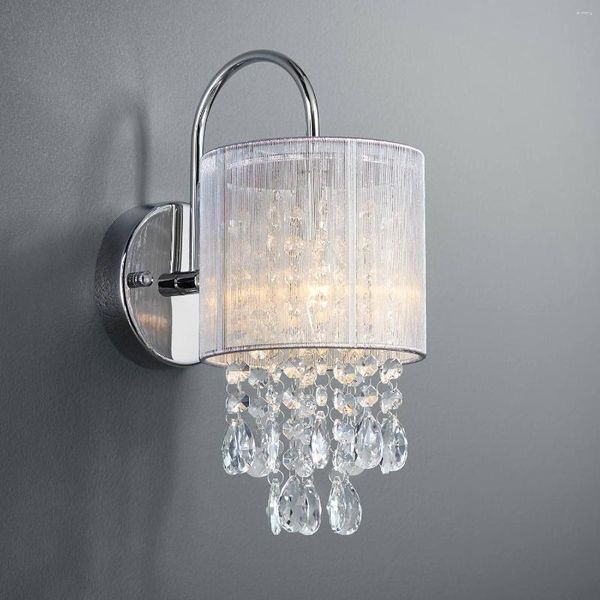 Lampada da parete Linea moderna Sconce Illuminazione Cromo Argento 12 