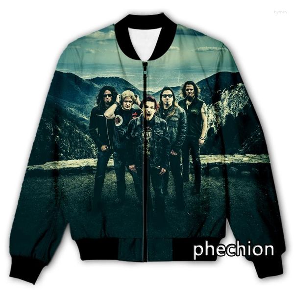 Erkek Ceketler Phechion Moda Erkekler/Kadın Sonata Arctica Band 3D Baskılı Günlük Ceket Yenilik Sokak Giyseni Erkekler Gevşek Spor K05