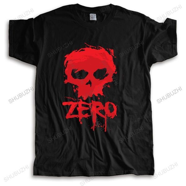 T-shirt da uomo ZERO Original Skate Vintage Skull T-shirt nera da uomo Taglia dalla S alla 3XL T-shirt estiva a maniche corte in cotone Top Tee 230920