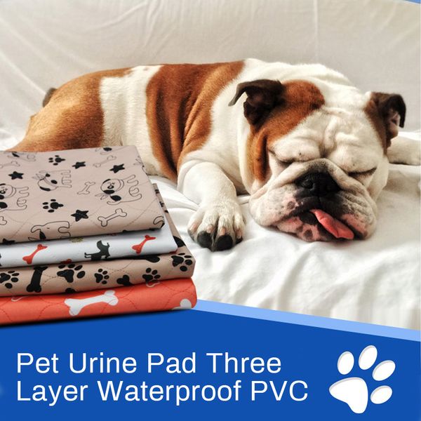 YUEXUAN Designer 2 Stück super saugfähige, waschbare Pinkel-Pads, Matte für Hunde, wiederverwendbar, Welpen-Pads, Haustier-Trainingspads, schützt vor Urinaustritt, verhindert Ausrutschen, 4 Farben