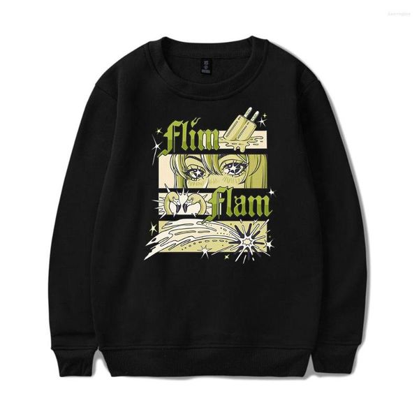 Felpe con cappuccio da uomo FLIM FLAM MERCH STARS CREWNECK Felpa 2023 Trend Casual Street Clothing