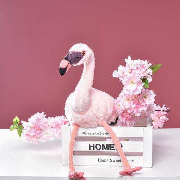 Bambole di peluche 1 pz 37 cm Flamingo Toys Peluche Uccello Morbido Bambola Rosa Bambini Regalo di nozze per bambini Goccia di alta qualità 230919