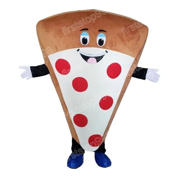 Halloween pizza mascote traje de alta qualidade dos desenhos animados anime tema personagem adultos tamanho festa natal ao ar livre publicidade outfit terno