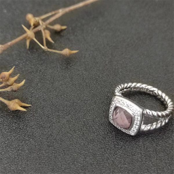 Bandringe DY Twisted Two Color Cross Pearl Designer DY Ring für Frauen Mode 925 Sterling Silber Vintage-Schmuck Luxus Diamant Hochzeitsgeschenk Großhandel