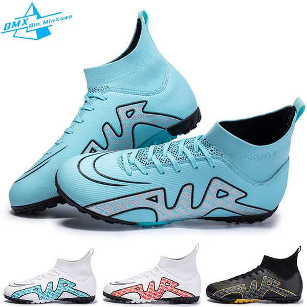 Sicherheitsschuhe Herren Fußball TFFG High Top Erwachsene Kinder Außensohle Rutschfeste Fußballstiefel Rasenstollen Outdoor Training Turnschuhe Ankunft 230919