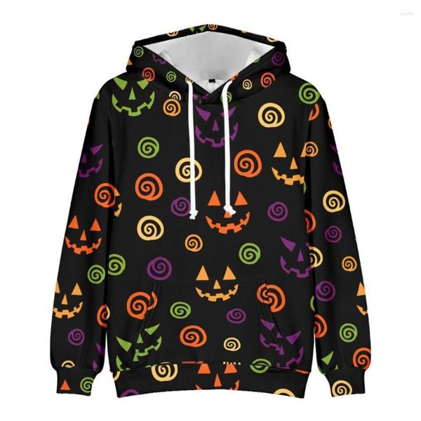 Herren Hoodies Halloween Print Herren Streetwear Harajuku Pullover Lässig Hochwertiger Hoodie 3D Digitaldruck Kapuzenpullover