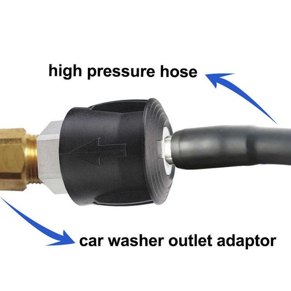 Быстрый соединитель M22 x 14 мм, соединитель для выпускного шланга для мойки высокого давления, адаптер для трубы высокого давления для шланга Karcher серии K, преобразователь2223