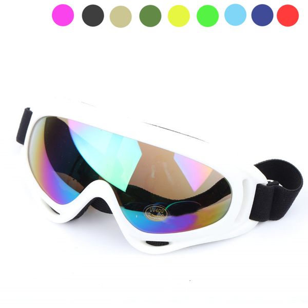 Skibrille, bunter Rahmen, mehrfarbige Skibrille, X400, UV-Schutz, winddicht, Sport-Skibrille, Schneebrille, 230919
