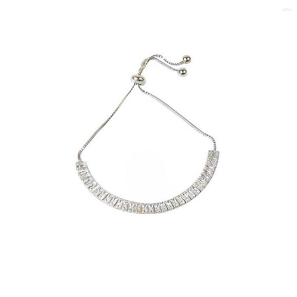Link pulseiras femininas pulseira de corrente de metal pulseira mão decoração namorada ajustável jóias namoro ornamento jóias acessórios