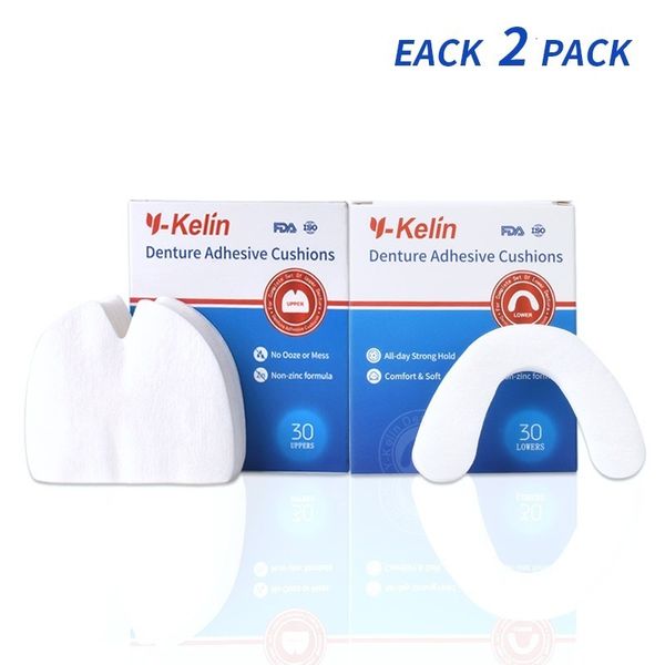 Andere Mundhygiene Y-Kelin Prothesen-Klebekissen 120 Pads oben 60 unten 60 230919