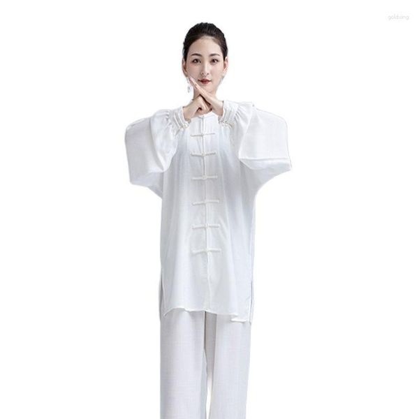 Ethnische Kleidung Mann Frauen Wushu Kampfkunst Chinesischer Stil Traditioneller Tang-Anzug Sets Unisex Tai Chi Uniform