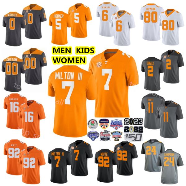 NCAA Tennessee Voluntários Joe Milton Jerseys III Hendon Hooker Dylan Sampson Jaylen Wright Jabari Pequeno Reggie White Peyton Manning Alvin Kamara Football College