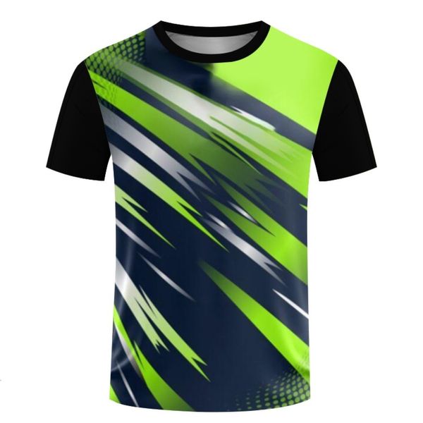 Tute da uomo T-shirt ad asciugatura rapida Uniforme da competizione personalizzata estiva Ultra sottile Abbigliamento da corsa per fitness Top da allenamento per badminton da donna 230919