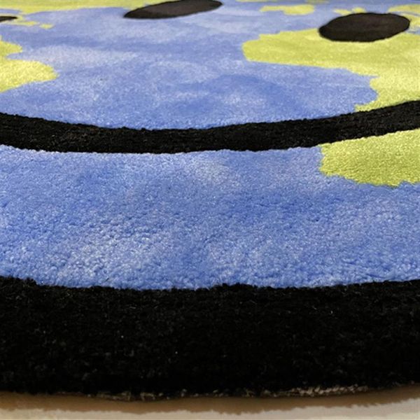Creative Smiley Carpet Earth Door Mats Lattice Floor Mat Smiley Carpet274c