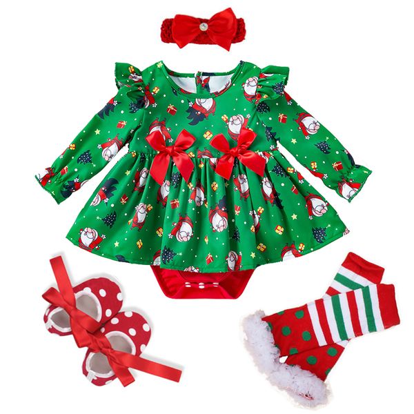Conjuntos de roupas bebê vestido de natal para meninas criança crianças rendas roupas de aniversário menina princesa vestido de festa 024 meses vestidos 230919