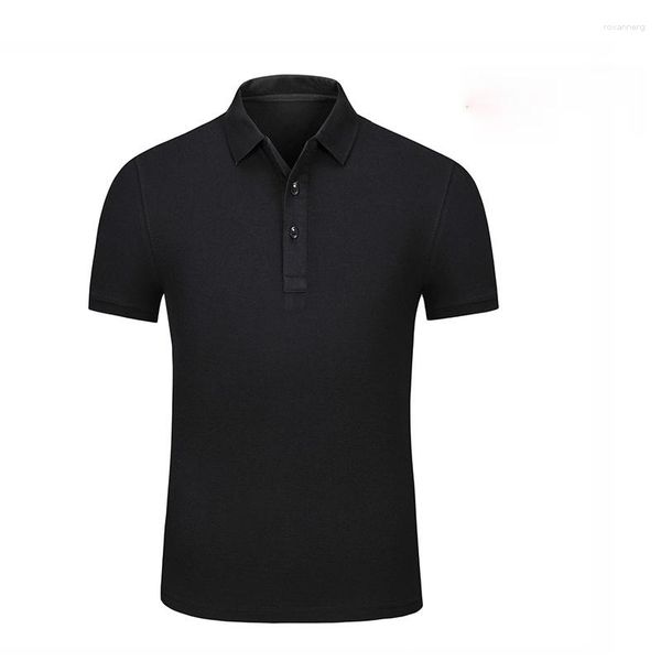 Polos masculinos 2023 camisa polo de verão customizável homens manga curta casual slim cor sólida camisas de secagem rápida ao ar livre t