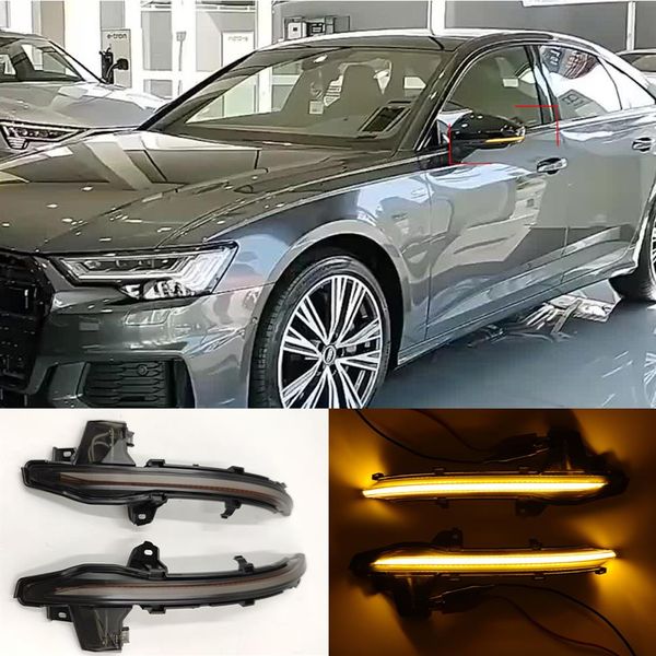 1 conjunto para audi a6 c8 4k a7 4k8 a8 d5 2018 2019 led dinâmico transformar a luz do sinal lateral asa espelho indicador sequencial blinker lamp268c