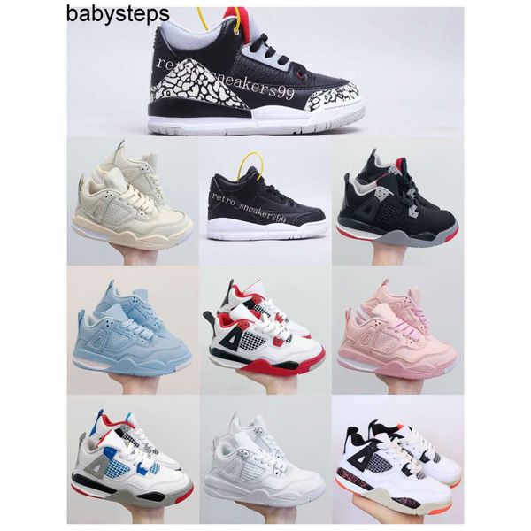 2022 Kinderschuhe Kleinkind Designer Jumpman 3 Laufender Basketballschuh J3 Kinder Mädchen Jungen Schwarze Sport-All-Match-Sneaker