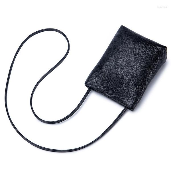 Portafogli Borsa a portafoglio per cellulare da donna alla moda Borsa a tracolla in vera pelle Messenger Mini Holder J62