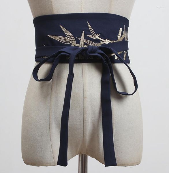 Cintos femininos pista moda vintage bordado cummerbunds vestido feminino espartilhos cintura decoração cinto largo r3079