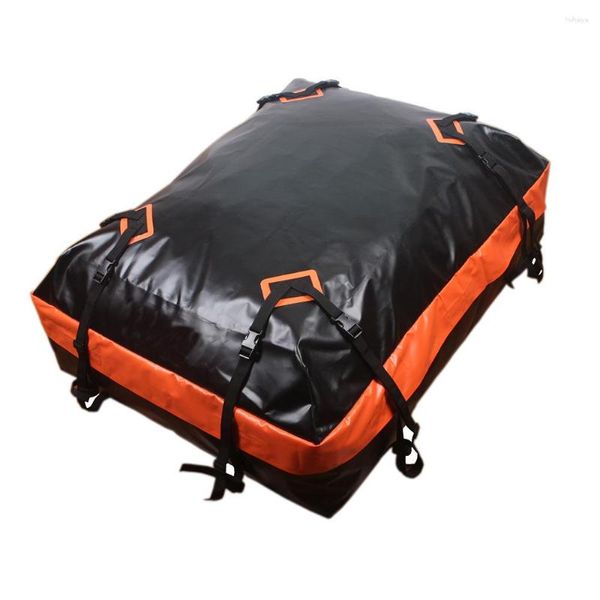 Sacos de lona 600D Clip Mesh impermeável e protetor solar saco de bagagem para teto de carro