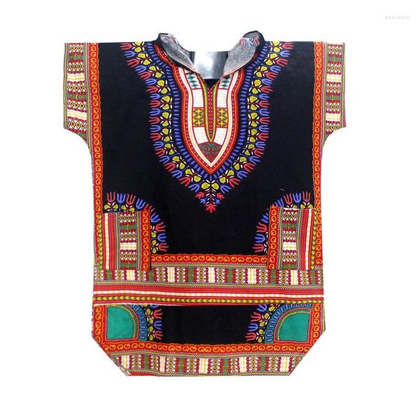 Abbigliamento etnico Moda Arrivo Camicia tradizionale africana in cotone con stampa Dashiki per t-shirt con cappuccio allungata unisex