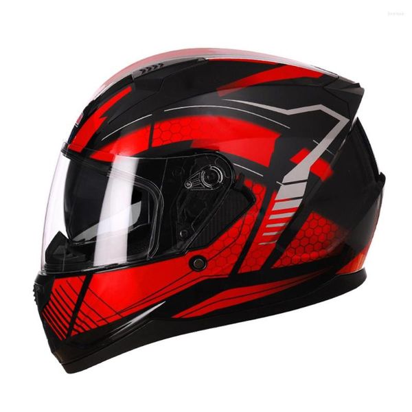 Мотоциклетные шлемы 2023 Профессиональный гоночный анфас шлем с двойной линзой Модульный реактивный шлем M L XL Унисекс Capacete Moto Dot Approved