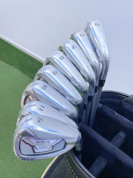 Clubes de golfe HONMA BEZEAL-535 RH Conjunto de ferros forjados homens R/S Flex Steel ou eixos de grafite, todas disponíveis, fotos reais, contato com o vendedor