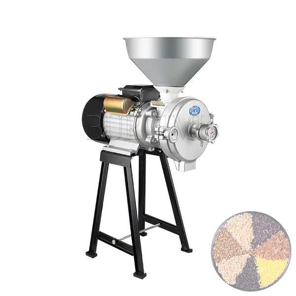 Smerigliatrice elettrica per cereali 2200W Mangime elettrico secco/Mulino per farina Smerigliatrice per cereali Riso Mais Chicco di caffè Grano