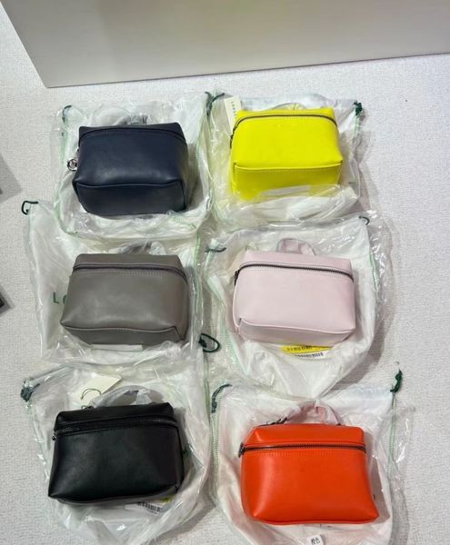 Französische kleine Marke LNGCHNP neue Box Designer Make-up-Tasche Handtasche Frauen Cowhine kleine quadratische Tasche Box-Tasche