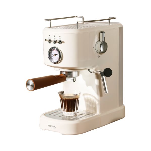 Macchina per caffè KONKA Macchina per caffè espresso automatica Macchina per caffè italiana per uso domestico Macchina per latte in capsule e caffè in polvere
