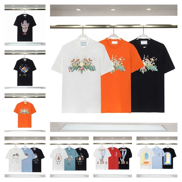 88 réplicas de alta qualidade dos homens camisetas designer camiseta algodão em torno do pescoço impressão de secagem rápida anti rugas homens primavera verão alta tendência solta curta tamanho asiático M-3XL