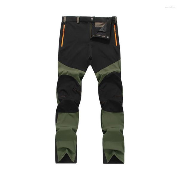 Pantaloni da uomo per alpinismo e campeggio sono resistenti all'usura, ad asciugatura rapida, resistenti ai raggi UV, impermeabili, elastici