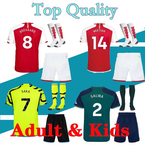 Tierney homens e crianças 20 21 Arsenal  Jersey de futebol CeBallos Camisa de futebol de Henry 2020 2021 David Luiz Maillot de pé Kit adulto sets com meias