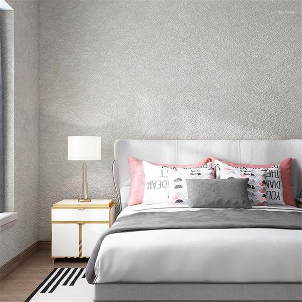 Tapeten WELLYU Moderne minimalistische Vlies-Seidentapete, einfarbig, weiß, nordischer Stil, Wohnzimmer, Schlafzimmer, Kleidung