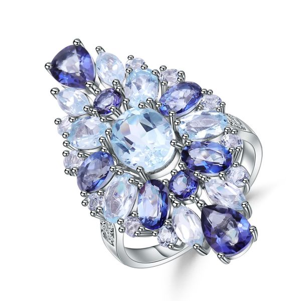 Anel de prata esterlina 925 original, anéis de noivado para mulheres, joias de qualidade de luxo