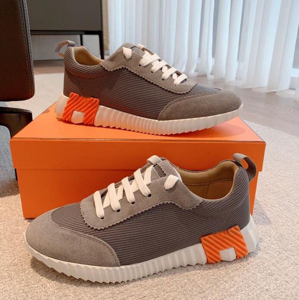 Luxus Männer lässige Schuhe mit atmungsaktivem Baumwoll Abfahrt Sneaker Erhöhung Plattform Schuhe Gummi-Leder Weiche bequeme Trainer Schnürung 38-46 Box