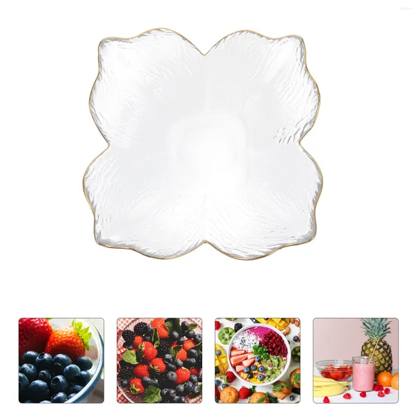 Set di stoviglie Contenitori in plastica trasparente Insalatiera Frutta Cucina Dessert Servire vetro domestico
