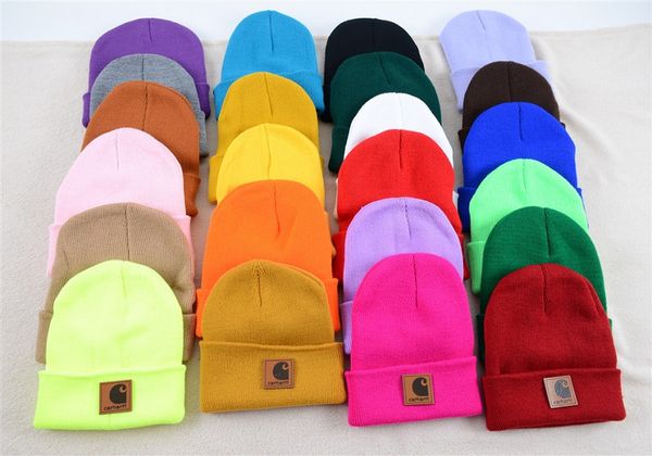Fabricantes atacado 23 cores outono e inverno chapéus de malha chapéus infantis chapéus de aquecimento ao ar livre esqui presentes de natal
