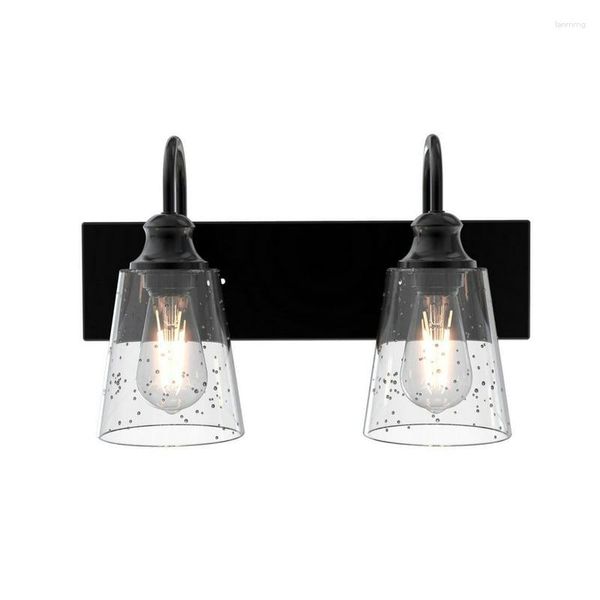 Lampada da parete LED Sconce Apparecchio di illuminazione ST19 Paralumi in vetro 2 lampadine incluse Luce strana Decorazione per la casa Decorazione dell'aula