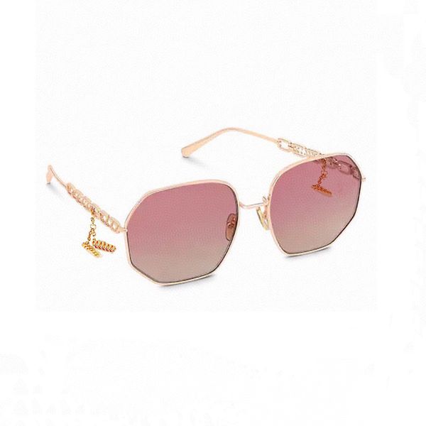 Mode klassische Sonnenbrille für Damen Metall kreisförmiger Goldrahmen UV400 Vintage-Stil Attitude Sonnenbrille Schutz Designer Brillen mit Box Z1650W